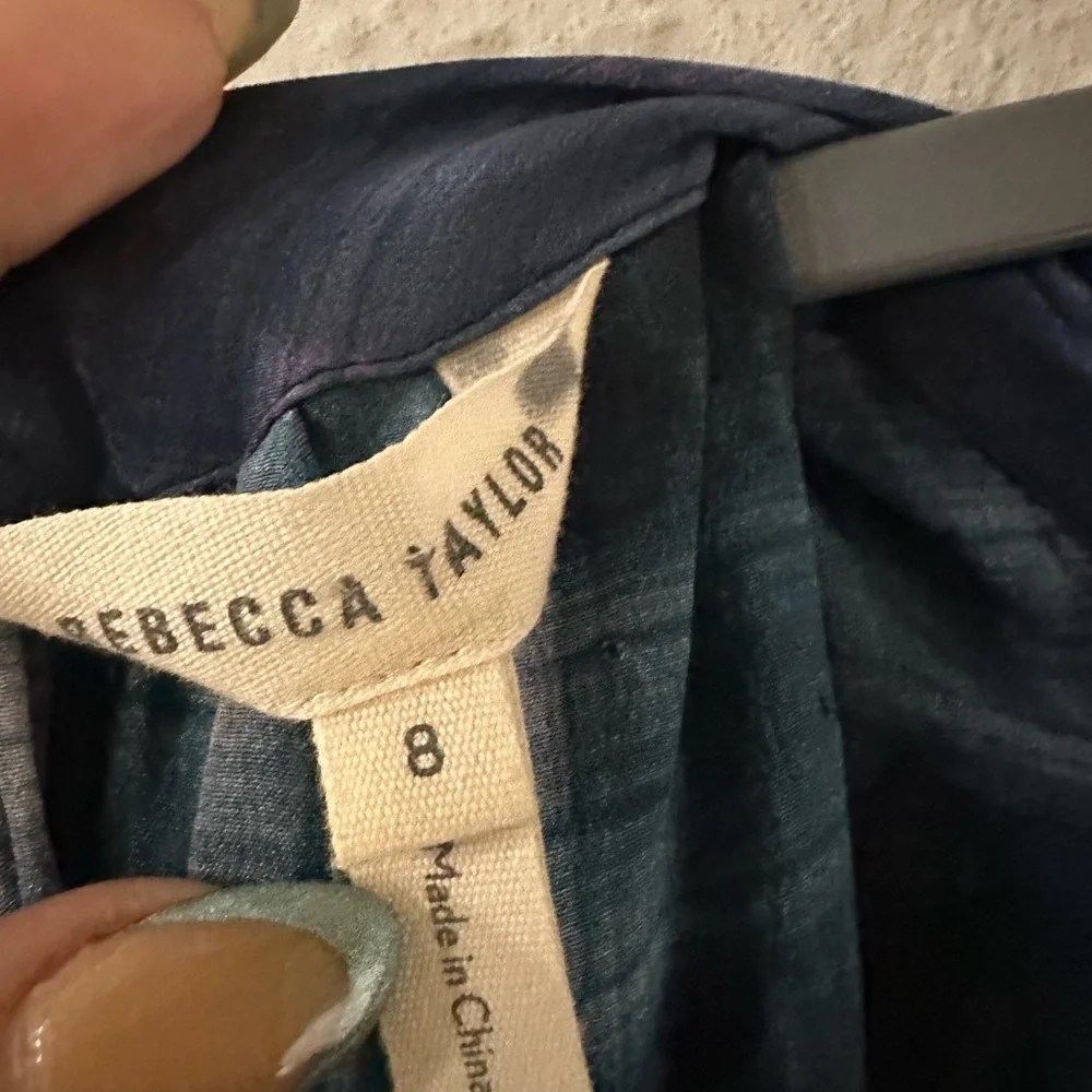 Rebecca Taylor plaid lace dress